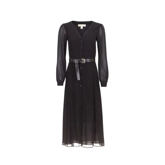 Michael Kors Black Midi Dress - Picture 1 of 4